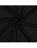 Tissu, Viscose Unie Stretch, Noir Profond, Laize 140 cm, 97% Viscose 3% Élasthanne 180g/m²