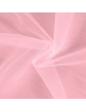 Tissu, Tulle Rigide Uni, Rose Vif, Laize 145 cm, Polyamide 18g/m²