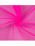 Tissu, Tulle Rigide Uni, Rose Fuchsia Intense, Laize 145 cm, Polyamide 18g/m²