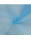 Tissu, Tulle Rigide Uni, Bleu Lagune Lumineux, Laize 145 cm, Polyamide 18g/m²