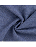 Tissu, Laine Bouillie Unie, Bleu Jean, Laize 140 cm, 100% Laine 400g/m²