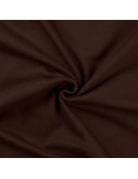 Tissu, French Terry Uni Envers Brossé, Marron Foncé, Laize 150 cm, Coton Stretch