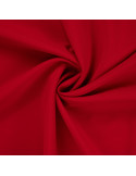 Tissu, Burlington Uni, Rouge Vif, Laize 150 cm, 100% Polyester 165g/m²