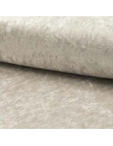 Tissu, Panne de Velours Unie, Gris Argent, Laize 150 cm, 100% Polyester 165g/m²