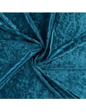 Tissu, Panne de Velours Unie, Pétrole Foncé, Laize 150 cm, 100% Polyester 165g/m²