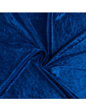Tissu, Panne de Velours Unie, Bleu Roi, Laize 150 cm, 100% Polyester 165g/m²