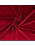 Tissu, Velours Kitty Uni, Rouge, Laize 150 cm, 90% Polyester 10% Spandex 250g/m²