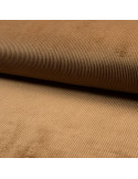 Tissu, Velours Côtelé Lavé Côtes Moyennes, Brun Noisette, Laize 150 cm, 85% Polyester 330g/m²