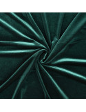 Tissu, Velours Kitty Ras, Vert Sapin, Laize 150 cm, 90% Polyester 10% Spandex 250g/m²
