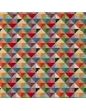 Tissu, Jacquard Gobelin Diamants, Multicolore, Laize 140 cm, Coton Mélangé 425g/m²