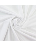 Tissu, Batiste de Coton Unie, Blanc Pur, Laize 150 cm, 100% Coton 70g/m²