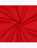 Tissu, Popeline de Coton Unie, Rouge, Laize 150 cm, 100% Coton Oeko-Tex 195g/m²
