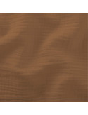 Tissu, Double Gaze de Coton Unie, Caramel, Laize 130 cm, 100% Coton 125g/m²