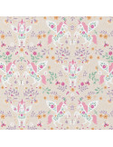 Tissu, Cretonne de Coton Licorne, Multicolore, Laize 150 cm, 100% Coton 115g/m²