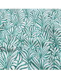 Tissu, Coton Enduit Motif Jacky, Vert, Laize 155 cm, 78% Coton 22% Acrylique 180g/m²