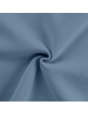 Tissu, Molleton Épais Uni, Bleu Jean Clair, Laize 150 cm, 70% Coton 30% Polyester 280g/m²