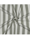 Viscose jacquard, rayures larges, vert