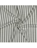 Viscose jacquard, rayures moyennes, vert