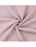 Tissu, Toile Souple Chinée, Rose Poudré, Laize 140 cm, 55% Lin 25% Coton 20% Viscose 165g/m²