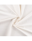 Tissu, Satin de Coton Uni, Écru, Laize 150 cm, 100% Coton 115g/m²