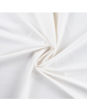 Tissu, Satin de Coton Uni, Blanc, Laize 150 cm, 100% Coton 115g/m²