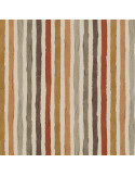 Tissu, Demi-Natté Aspect Lin, Rayures Peintes, Tons Naturels, Laize 140 cm, Ameublement & Déco