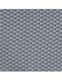 Tissu, Voile de Coton Abstrait, Bleu, Laize 140 cm, 100% Coton 75g/m²