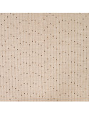 Tissu, Lin & Rayon Rayures Sequins, Beige Naturel, Laize 140 cm, 30% Lin 70% Rayon 170g/m²