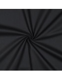 Tissu, Canvas Uni, Noir, Laize 140 cm, 100% Coton 225g/m²
