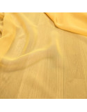Tissu, Mousseline légère, Jaune vif, Laize 150 cm, 100% Polyester, 54g/m²
