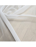 Tissu, Mousseline légère, Blanche, Laize 150 cm, 100% Polyester, 54g/m²