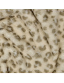 Polaire double face, Peau d'animal, Beige