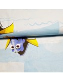 Tissu, Popeline de Coton Imprimé Nemo, Multicolore, Laize 150 cm, 100% Coton