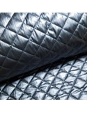 Tissu, Doublure Matelassée Brillante, Bleu Nuit, Laize 140 cm, 100% Polyamide