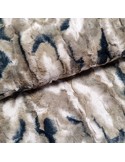 Tissu, Fausse Fourrure Lapin, Gris Taupe, Laize 148 cm, 100% Polyester 370g/ml