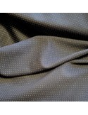 Tissu, Jersey à Pois, Blanc sur Noir, Laize 150 cm, Viscose Stretch