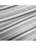 Tissu, Rayures, Blanc et Gris, Laize 150 cm, 72% Viscose 28% Polyester