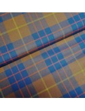 Tissu, Tartan Écossais Classique, Marron Chaud et Carreaux, Laize 150 cm, Lainage et Polyester