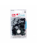 Bouton pression Color Snaps, Prym Love, 12,4mm, gris