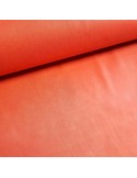 Tissu, Popeline de Coton Unie, Corail, Laize 150 cm, 100% Coton 145g/m²