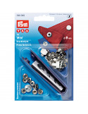 Bouton pression sans couture « Mini », Prym, Argenté, 8 mm, Laiton inoxydable