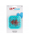 Pelote aimantée, Prym Love, Menthe, Épingles 0,6 x 30 mm, Mousse et plastique