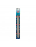 Aiguilles à tricoter à 2 pointes, Prym, Gris perle, 20 cm, Ø 3,5 mm, Aluminium