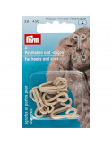 Agrafes et portes pour fourrures, beige
