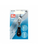 Tirette, Prym Fashion-Zipper, Noir, Imitation cuir