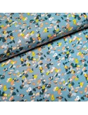 Tissu, Jersey Imprimé Peau d'Animaux, Vert d'Eau, Laize 145 cm, Modal Tencel Oeko-Tex