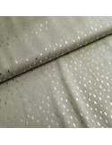 Tissu, Viscose Rayon Pois Brillants, Vert Kaki, Laize 140 cm, 100% Viscose 100g/m²