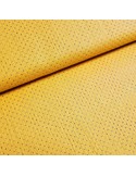 Tissu, Double Gaze Pois Multicolores, Jaune Moutarde, Laize 140 cm, 100% Coton