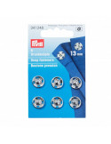 Boutons pression à coudre, Prym, Argent, 13 mm, Laiton