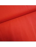 Tissu, Popeline de Coton Petits Pois, Rouge et Blanc, Laize 150 cm, 100% Coton 130g/m²